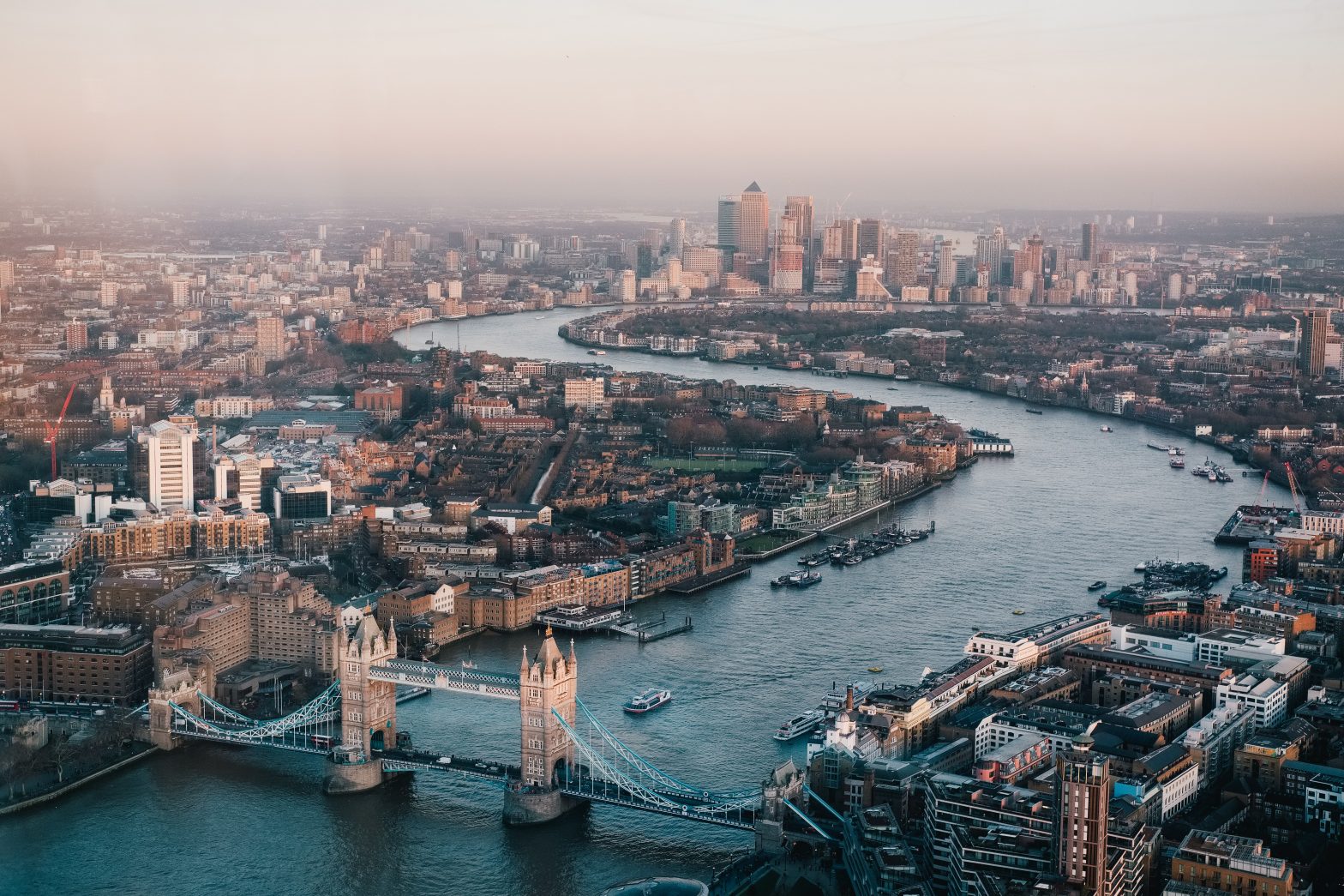 aerial view london benjamin davies