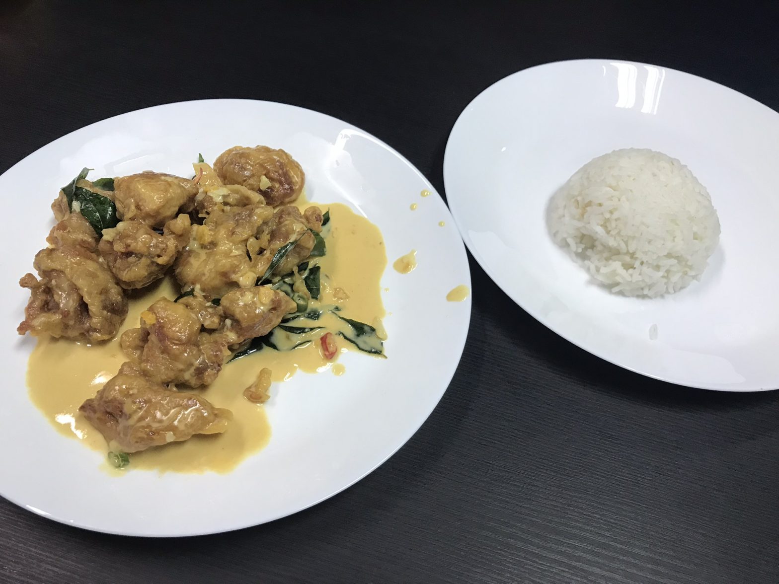salted egg chicken and rice